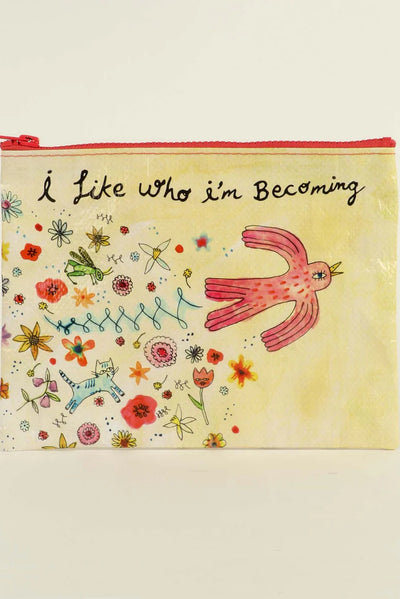 I LIKE WHO I'M BECOMING ZIP POUCH