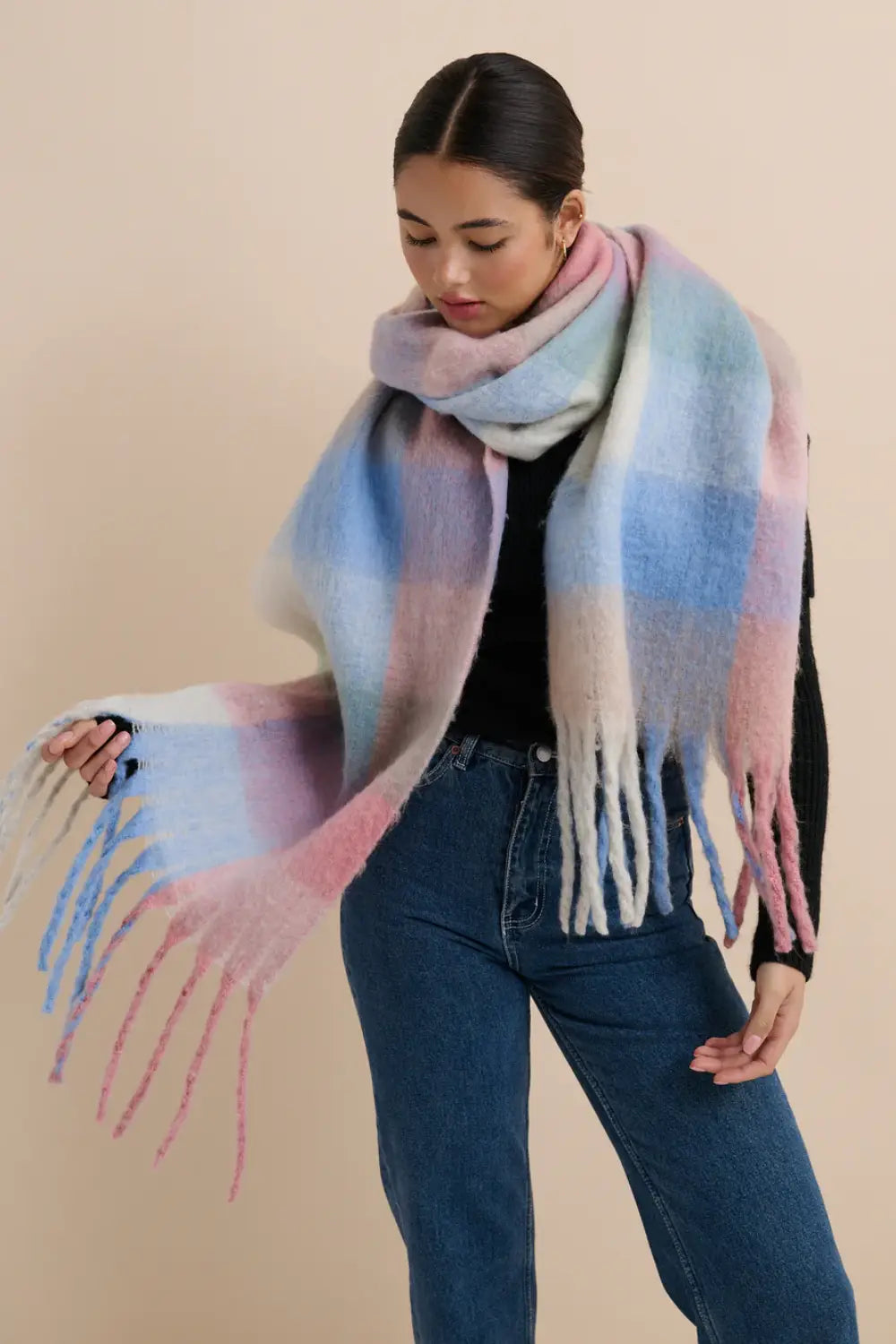 WINTER WONDERLAND SCARF SORBET CHECK