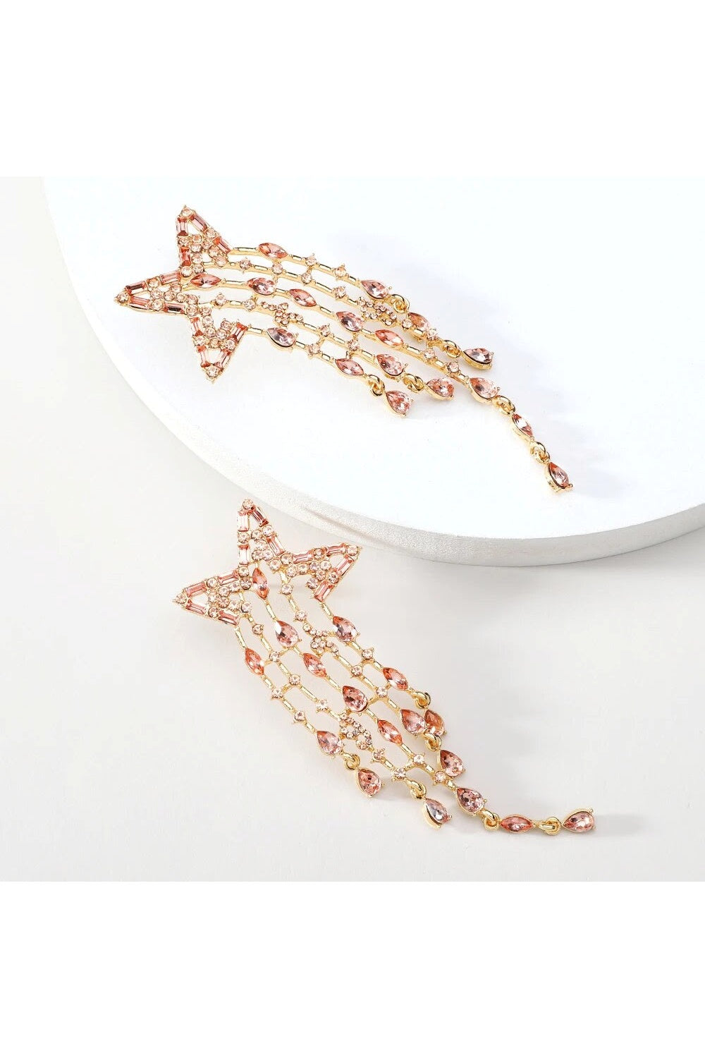 FALL FROM THE STARS EARRINGS CHAMPAGNE