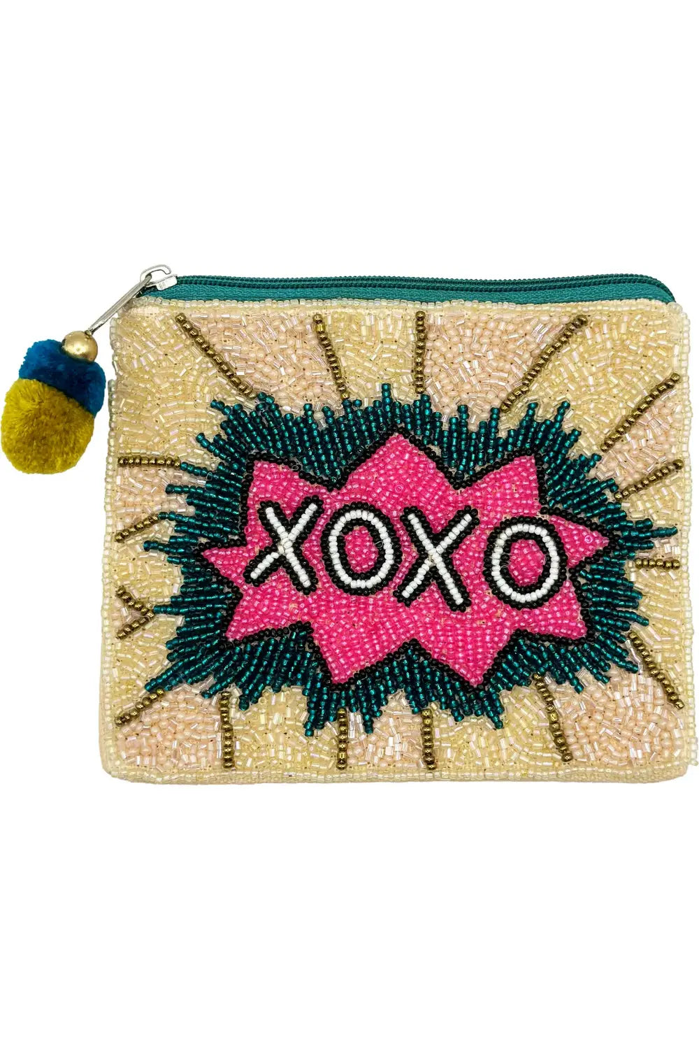 XO BEADED COIN PURSE