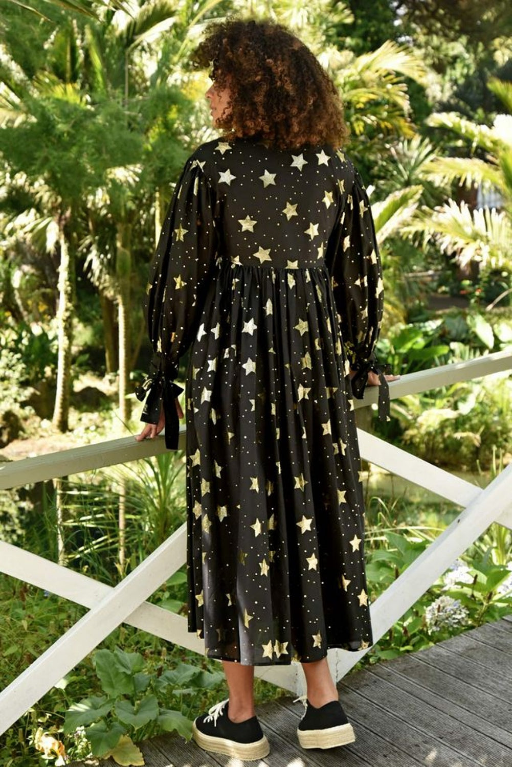 ZIP ON OUT MAXI DRESS BLACK