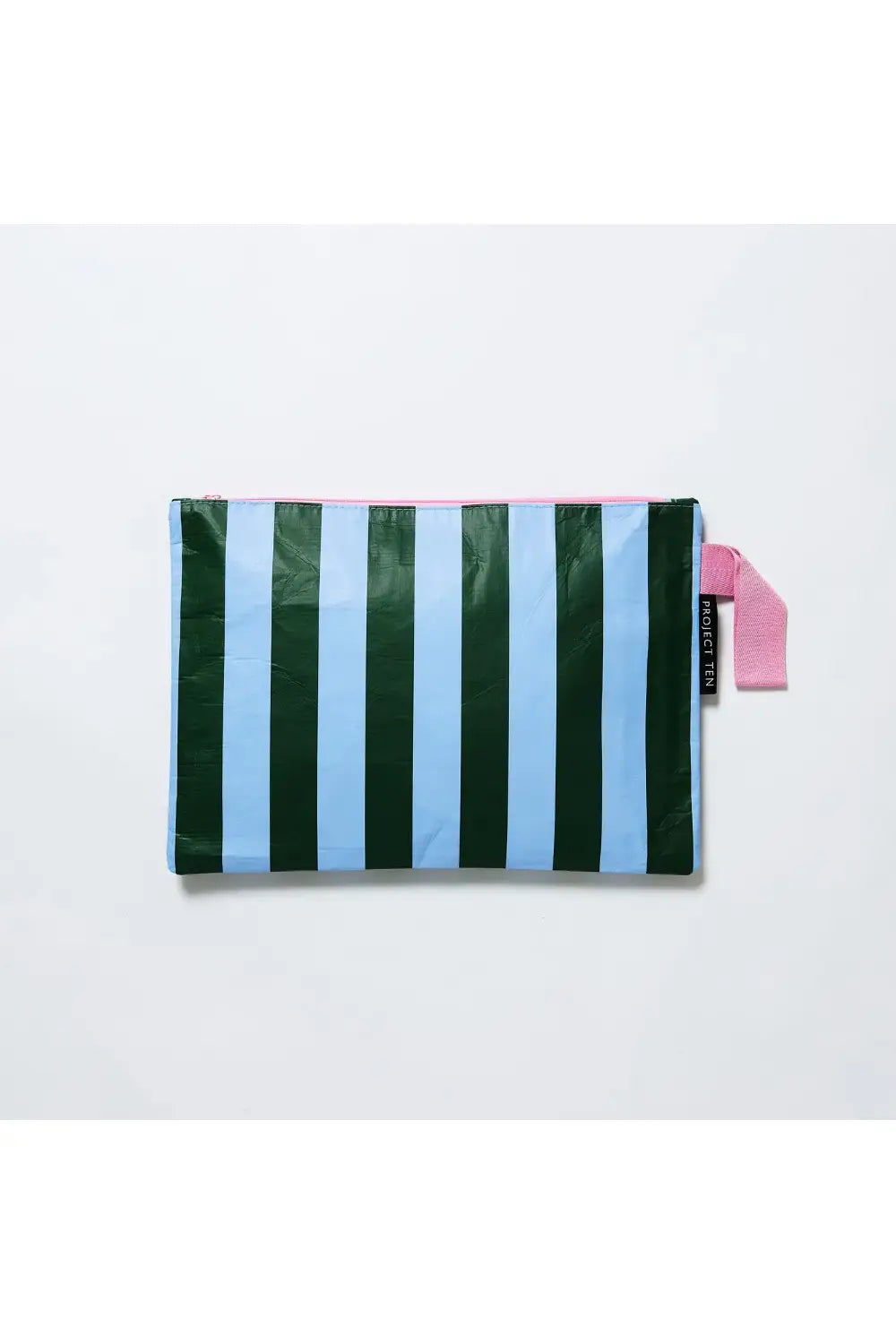 ZIP POUCH BLUE STRIPE