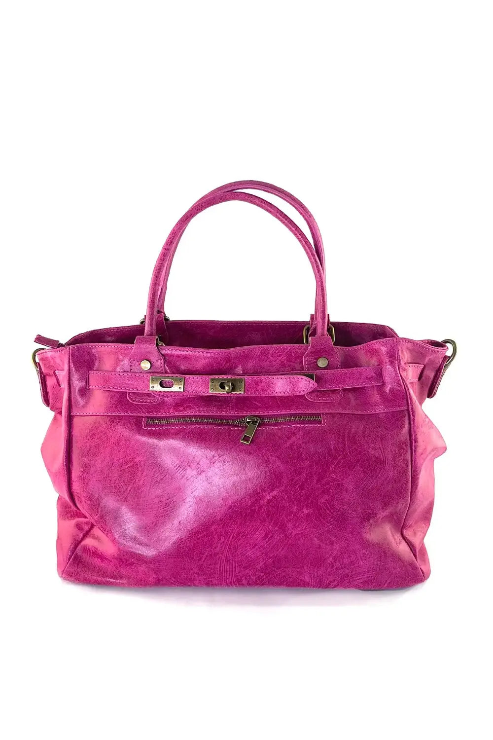 CECINE LEATHER HANDBAG ROSA ANTICO