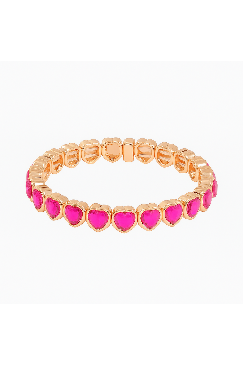 HE LOVES ME NOT BRACELET HOT PINK