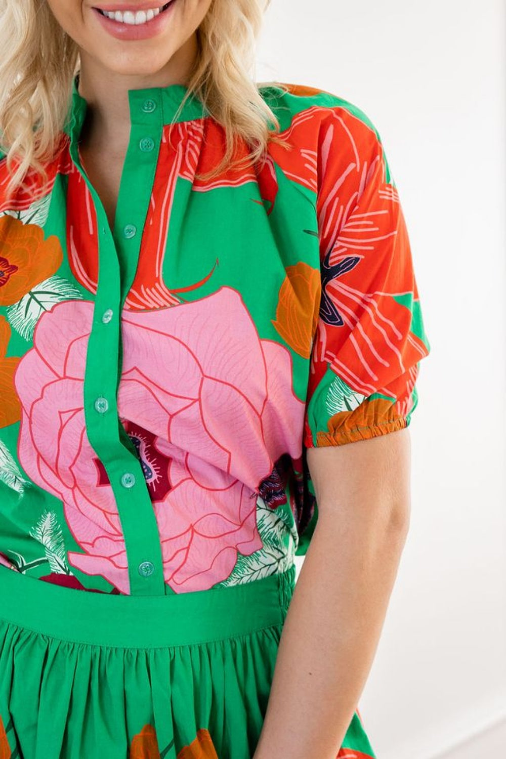 SPRING LUNCH BLOUSE GREEN