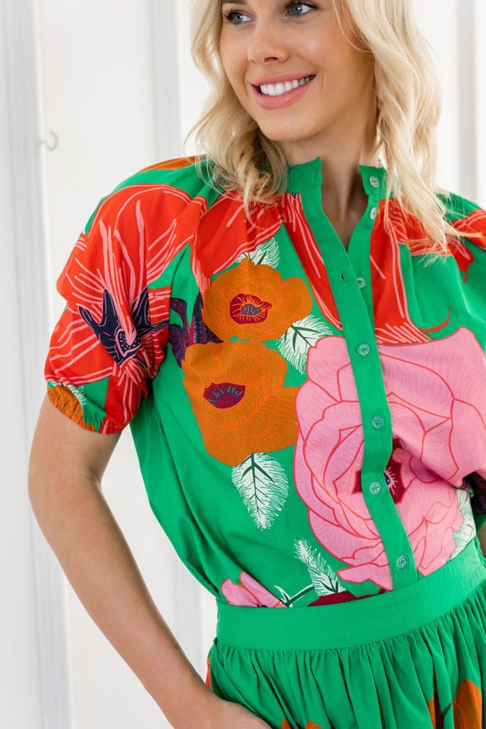 SPRING LUNCH BLOUSE GREEN