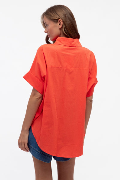 SEAING STARS SHIRT TANGERINE