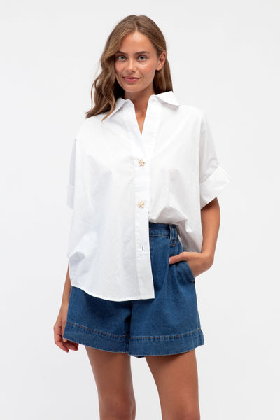 SEAING STARS SHIRT WHITE