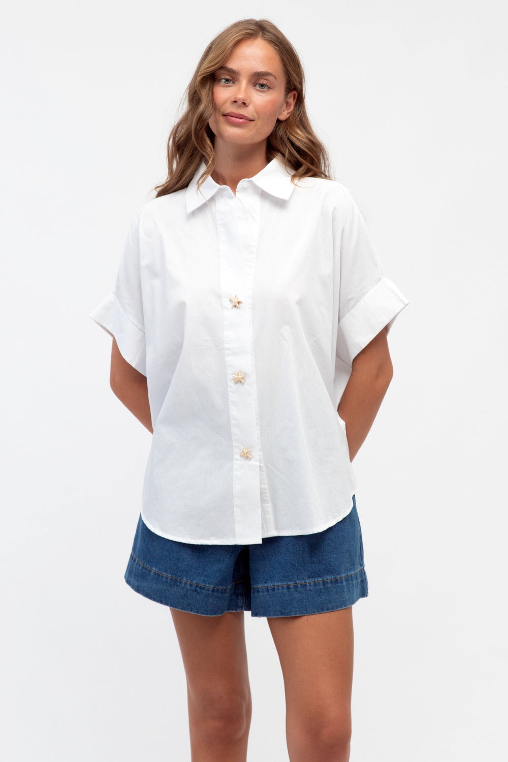 SEAING STARS SHIRT WHITE