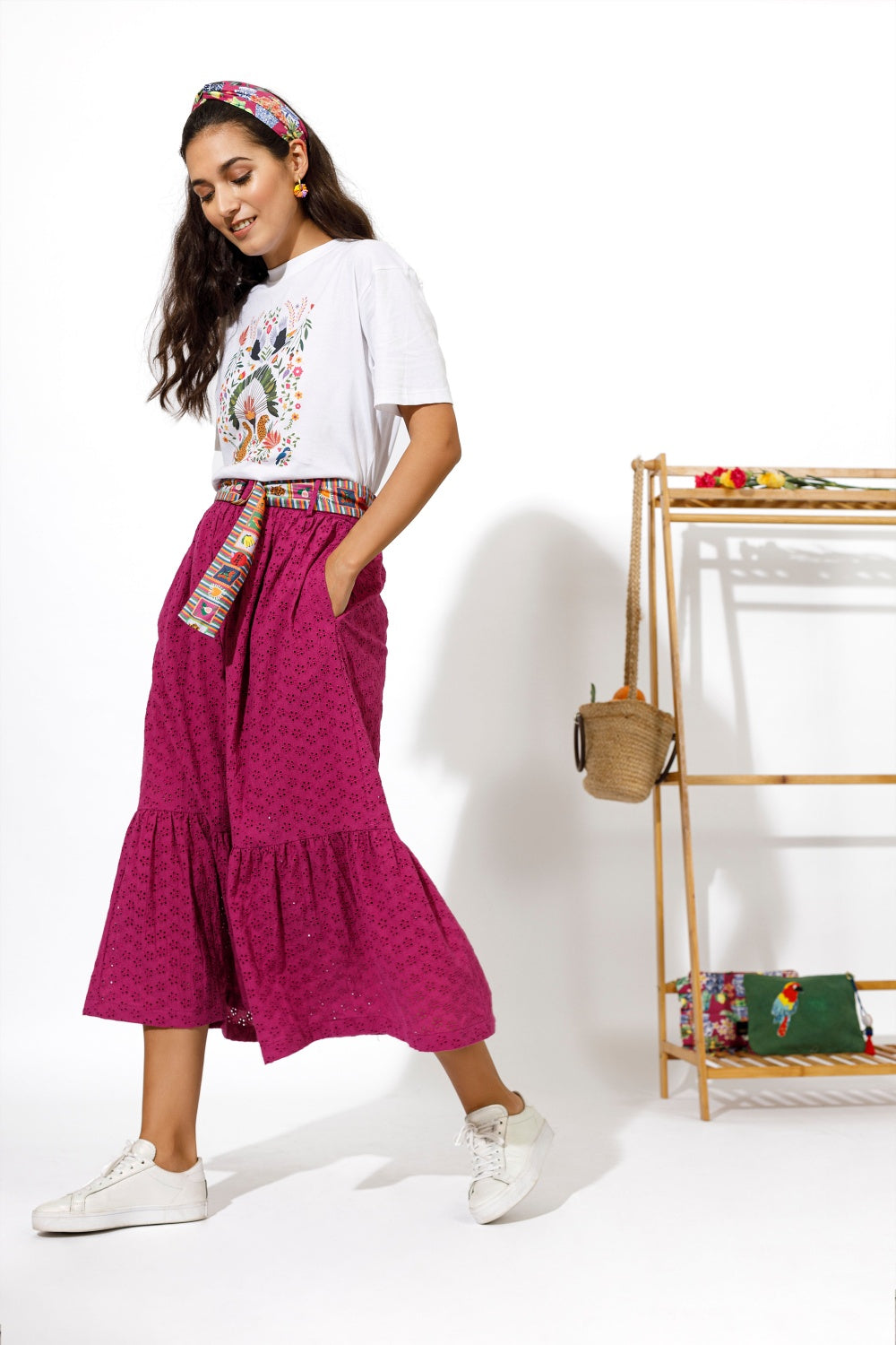 THE ALIX BRODERIE SKIRT BODREIK