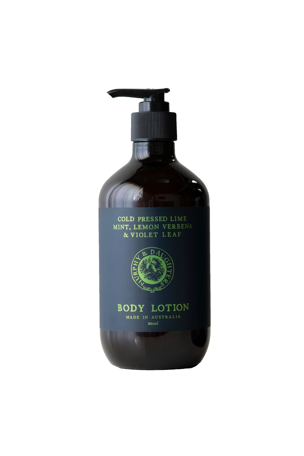 MURPHY & DAUGHTERS HAND & BODY LOTION COLD PRESSED LIME, MINT, LEMON, VERBENA & VIOLET LEAVES