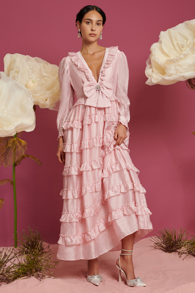 Venus printed maxi discount dress