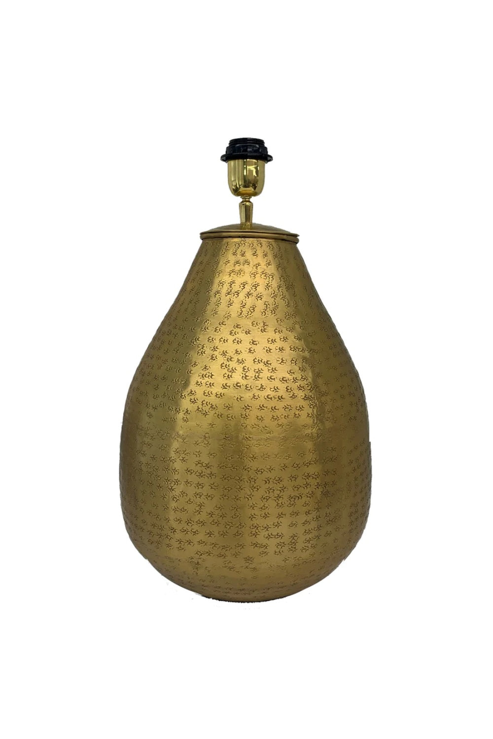 TEARDROP GOLD PLATED BRASS LAMP BASE